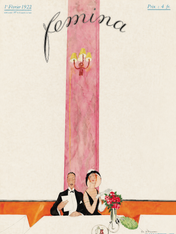 Femina 1922 Vintage Wall Art Print - unframed