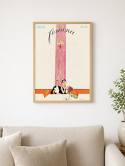 Femina 1922 Vintage Wall Art Print - wood framed poster