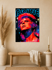 Cosmic Bowie Pop Art Wall Art Print - unframed mockup