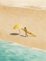 Minimal Surf Beach Wall Art Print