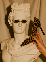 Leopard Heel & Classical Bust Wall Art Print