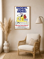 Snoopy, Come Home Classic Wall Art Print - wood framed poster