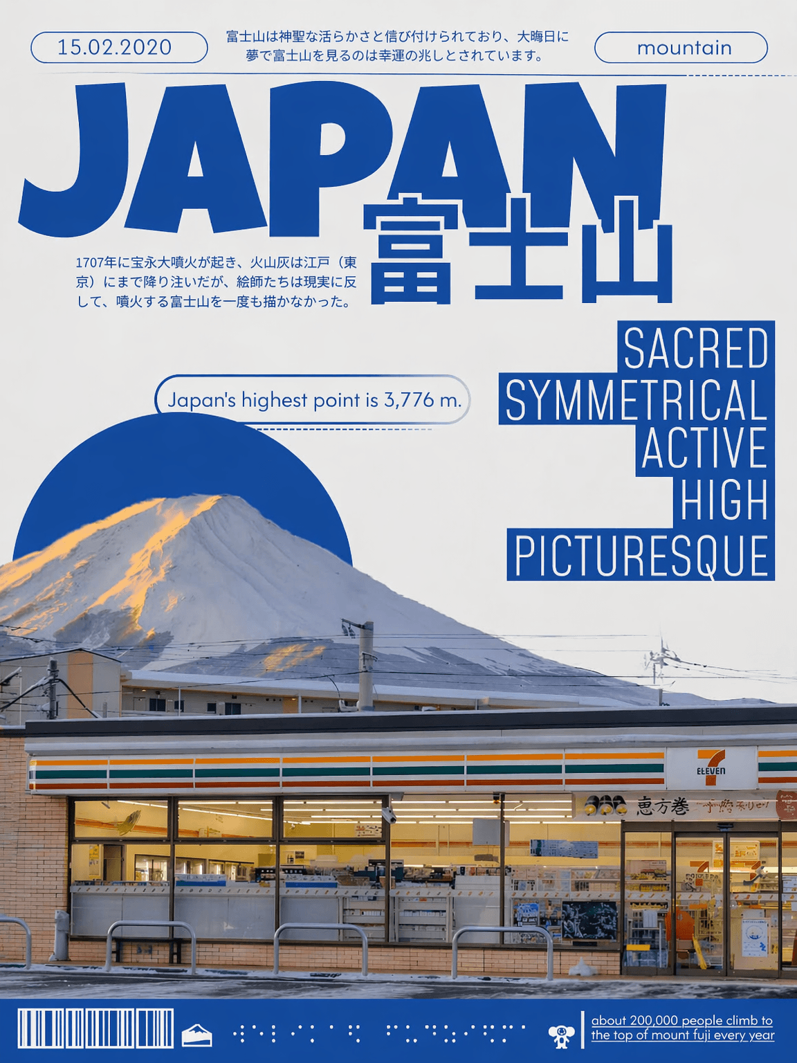 Japan Mount Fuji Travel Poster Wall Art Print - unframed