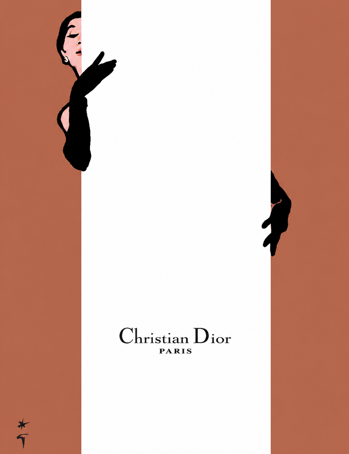 Christian Dior Paris Fashion Wall Art Print - unframed