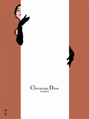 Christian Dior Paris Fashion Wall Art Print - unframed