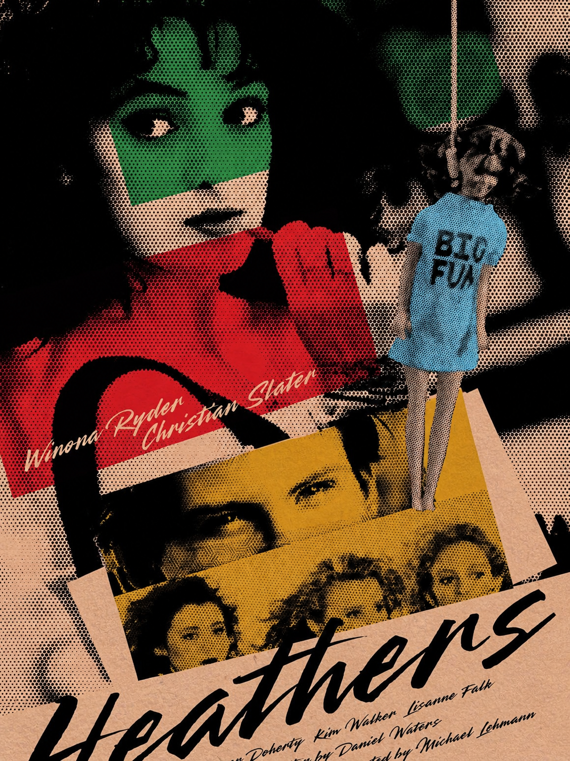 Heathers Retro Movie Poster Wall Art Print - unframed