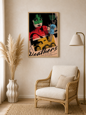 Heathers Retro Movie Poster Wall Art Print - wood framed poster
