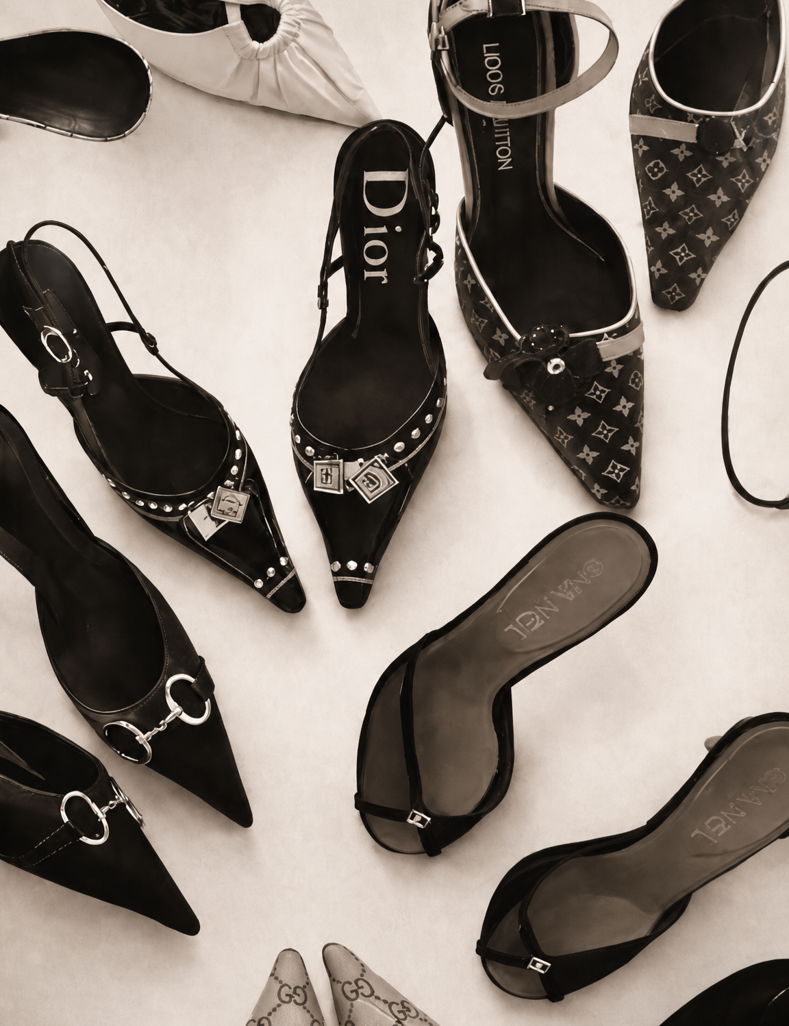 Designer Heels Fashion Wall Art Print - unframed