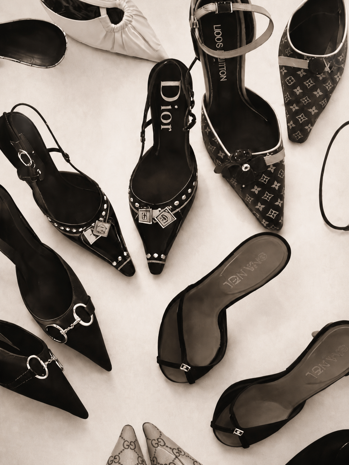 Designer Heels Fashion Wall Art Print - unframed