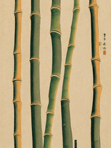 Minimalist Bamboo Wall Art Print in Japanese Style