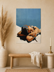 Sunbather Minimalist Wall Art Print - unframed mockup