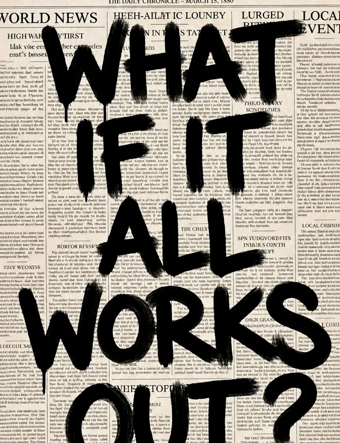 What If It All Works Out Wall Art Print - unframed