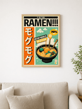 Retro Ramen Instant Noodles Wall Art Print