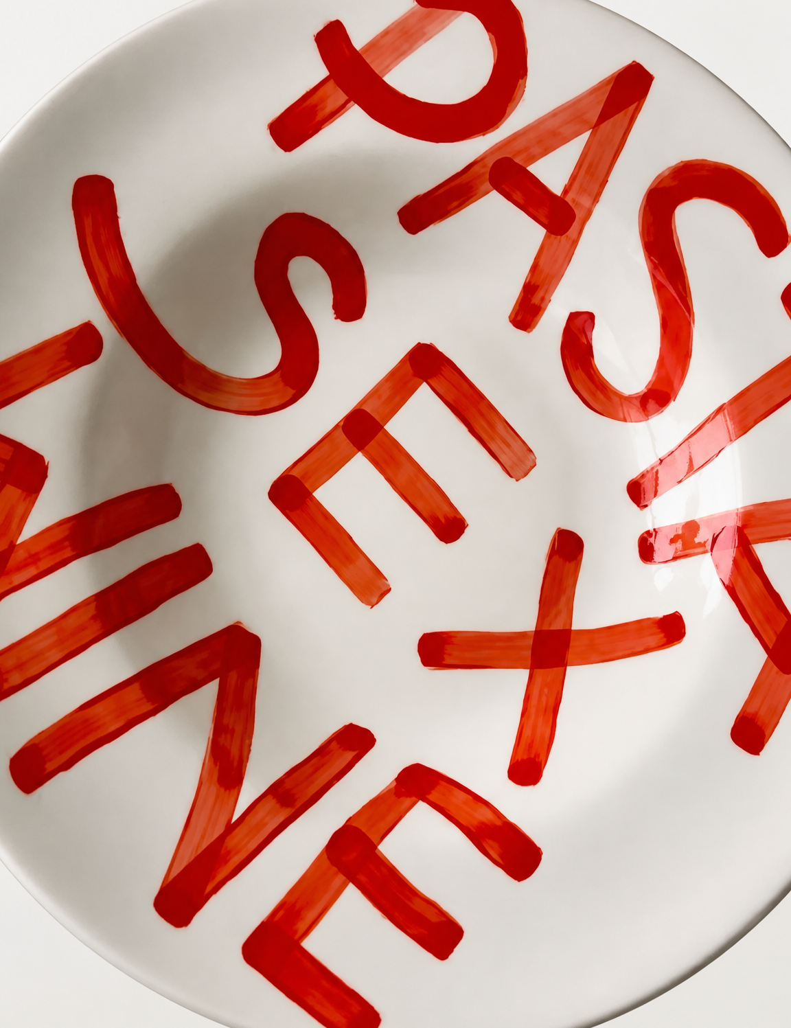 Pasta Sex Wine Typography Wall Art Print - unframed