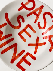 Pasta Sex Wine Typography Wall Art Print - unframed