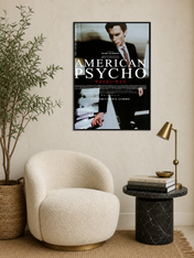 American Psycho Japanese Poster Wall Art Print - black framed