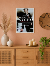 American Psycho Japanese Poster Wall Art Print - white framed