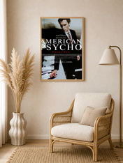 American Psycho Japanese Poster Wall Art Print - wood framed poster