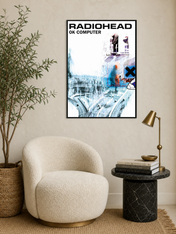 Radiohead OK Computer Album Wall Art Print - black framed