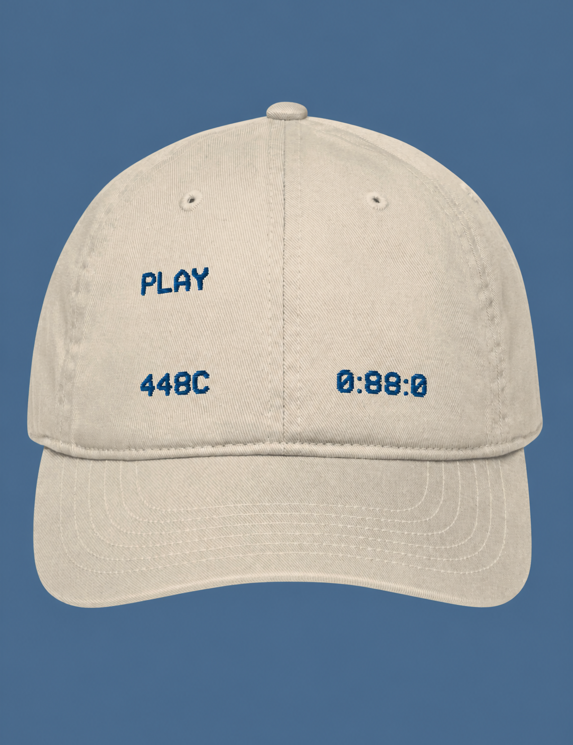 Minimalist Beige Baseball Cap Wall Art Print - unframed