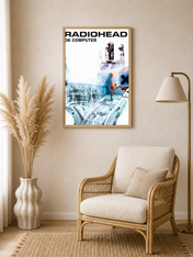 Radiohead OK Computer Album Wall Art Print - wood framed poster