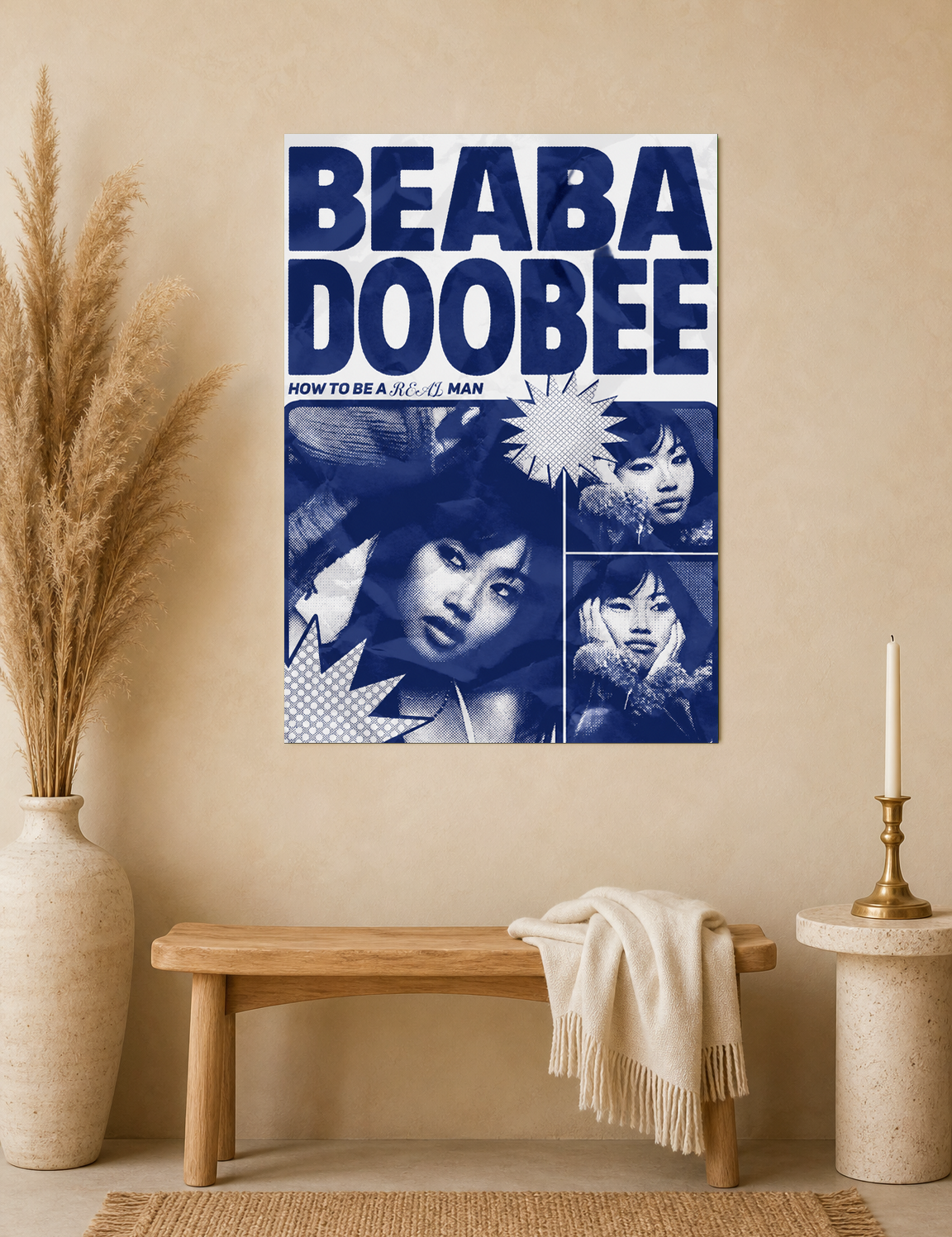 Beabadoobee How To Be A Man Wall Art Print - unframed mockup