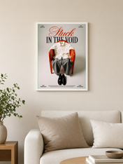 Stuck in the Void Surreal Wall Art Print - white framed