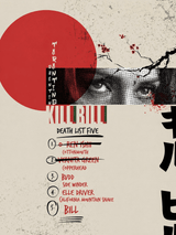 Kill Bill Death List Five Wall Art Print