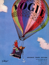 Vogue Hot Air Balloon Vintage Wall Art Print