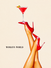 Woman's World Cocktail Wall Art Print - unframed