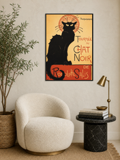 Tournée du Chat Noir Vintage Wall Art Print - black framed