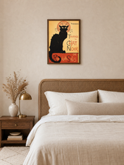 Tournée du Chat Noir Vintage Wall Art Print - dark wood framed