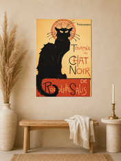 Tournée du Chat Noir Vintage Wall Art Print - unframed mockup