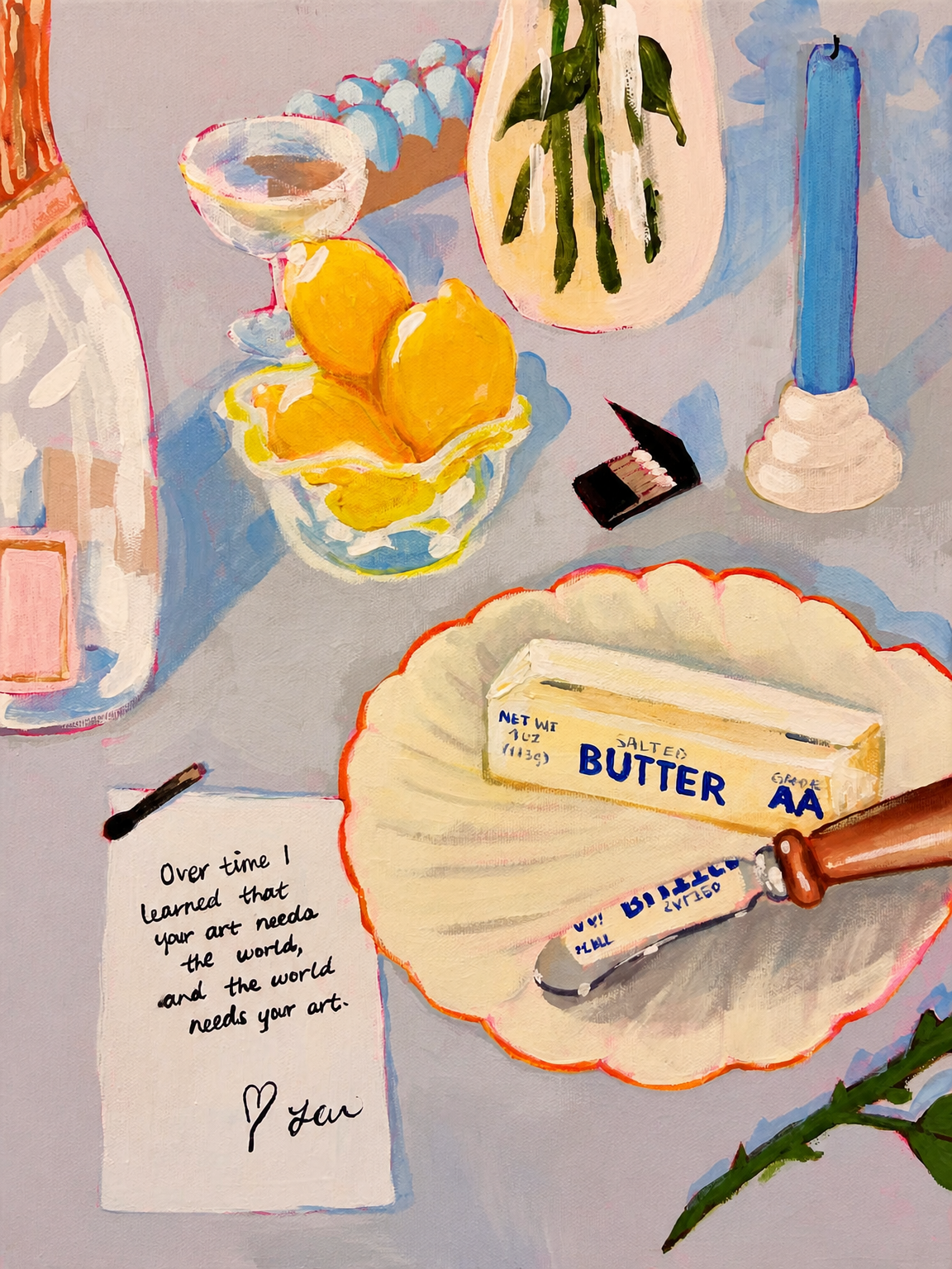 Colorful Still Life Kitchen Wall Art Print - unframed