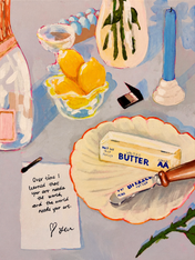Colorful Still Life Kitchen Wall Art Print - unframed