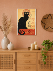 Tournée du Chat Noir Vintage Wall Art Print - white framed