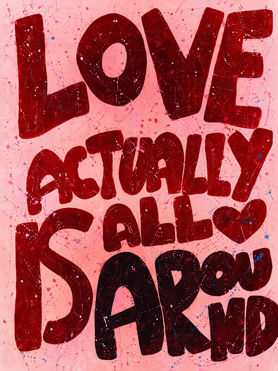 Love Actually All Around Wall Art Print - unframed