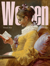 Women Visual Arts Reading Portrait Wall Art Print - unframed