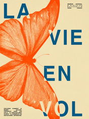 La Vie En Vol Butterfly Wall Art Print - unframed