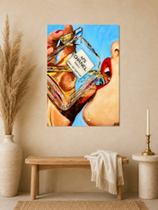 Chanel Perfume Pop Art Wall Art Print - unframed mockup