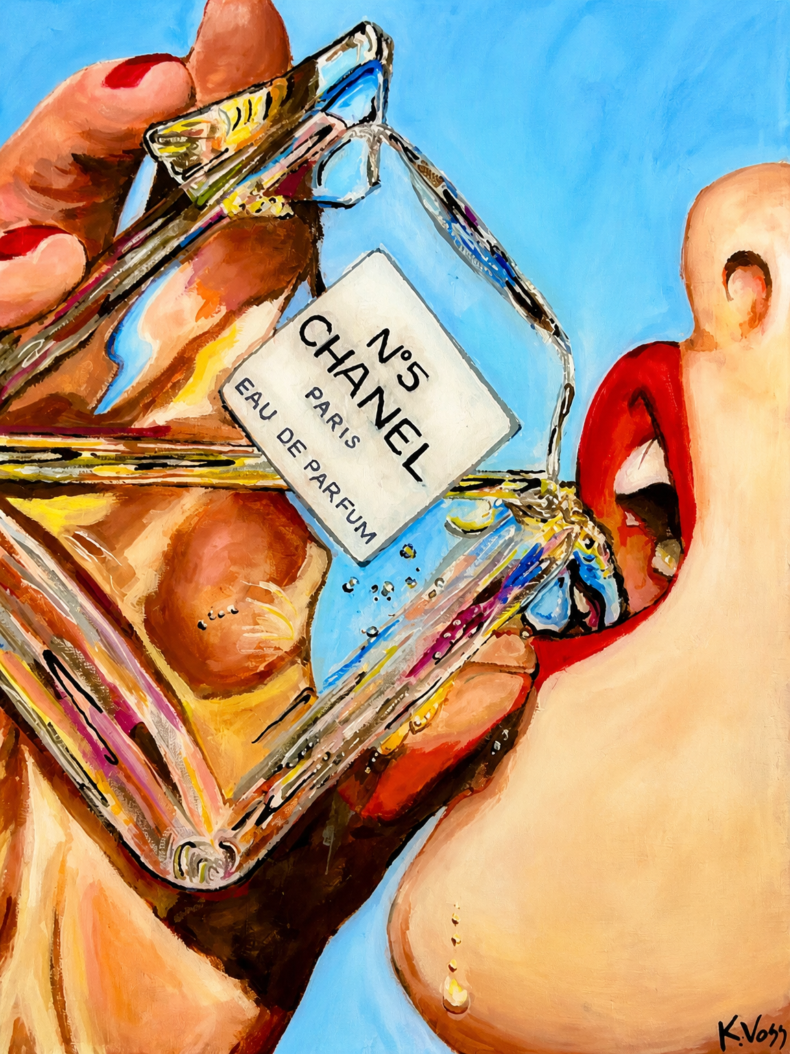 Chanel Perfume Pop Art Wall Art Print - unframed