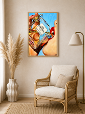 Chanel Perfume Pop Art Wall Art Print - wood framed poster