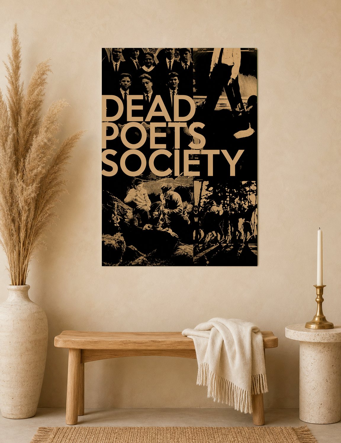 Dead Poets Society Vintage Wall Art Print - unframed mockup