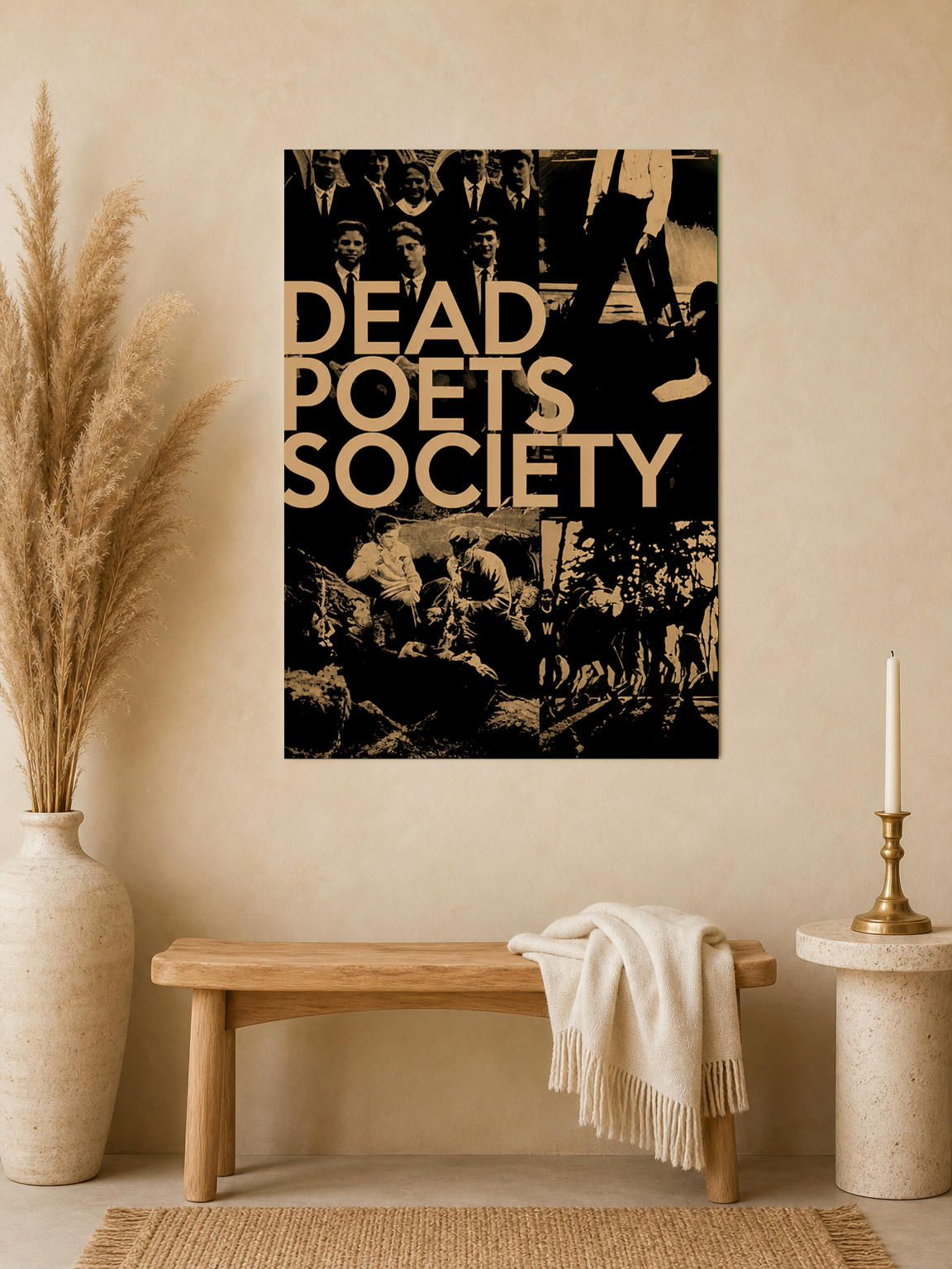 Dead Poets Society Vintage Wall Art Print - unframed mockup