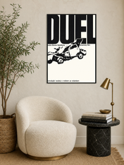 Duel Movie Poster Wall Art Print - black framed