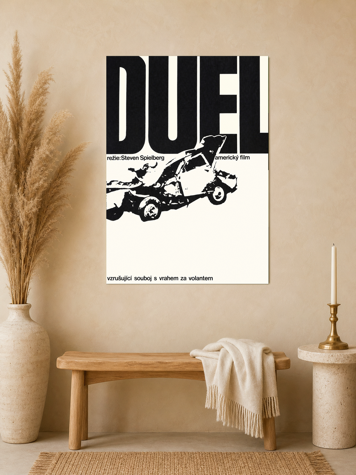 Duel Movie Poster Wall Art Print - unframed mockup