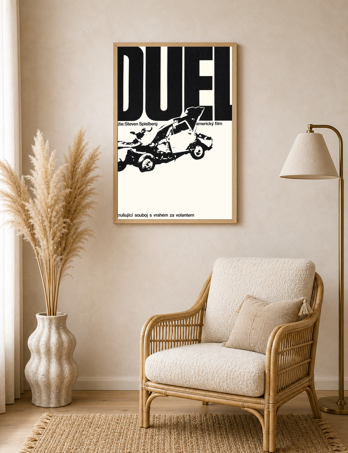 Duel Movie Poster Wall Art Print - wood framed poster
