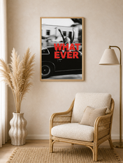 Whatever Car Photo Wall Art Print - wood framed poster