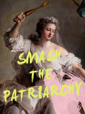 Smash the Patriarchy Feminist Wall Art Print - unframed