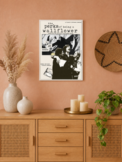 The Perks of Being a Wallflower Wall Art Print - white framed